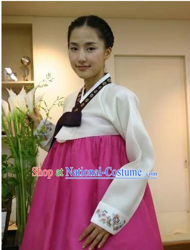 Korean Traditional Custom Made Dangui Hanbok Clothing Complete Set for Women