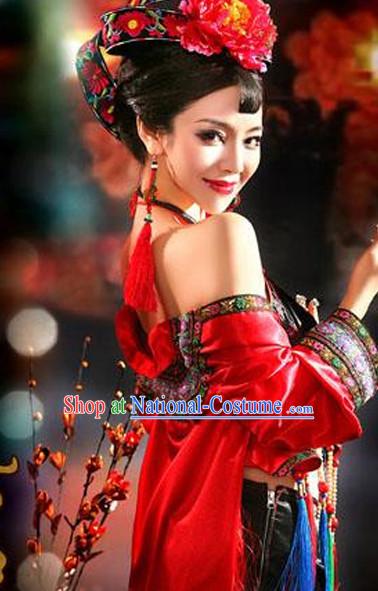 Chinese costumes wigs hair accessories hanfu traditional dress ancient costume