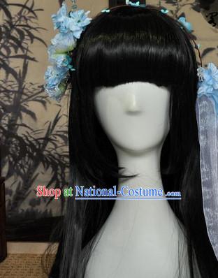 Chinese Classical Princess Wig and Hair Accessories Complete Set