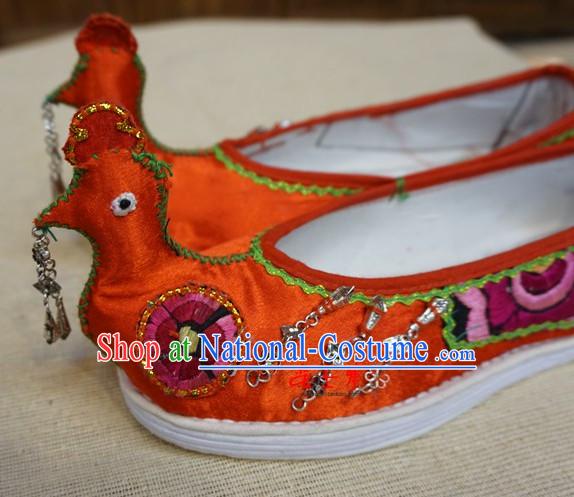 Chinese Tradiitonal Handmade Phoenix Style Shoes