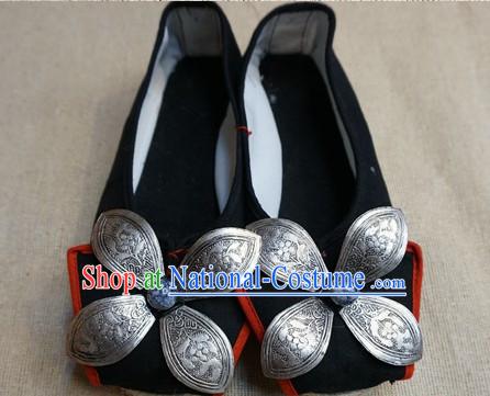 Chinese Ancient Style Handmade Fabric Shoes