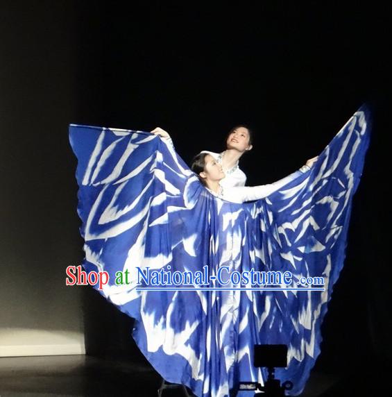 Chinese Butterfly Love Stage Dance Costumes Butterfly Wings Dancing Costumes