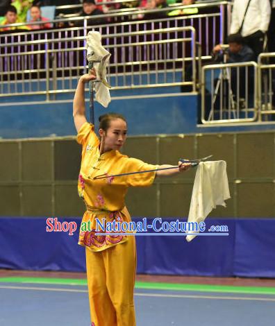 Top Chinese Kung Fu Sword Uniforms Kungfu Uniform Martial Arts Competition Costumes for Women