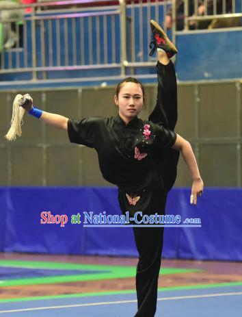 Top Chinese Wushu Kung Fu Sword Uniforms Kungfu Uniform Martial Arts Competition Costumes for Women