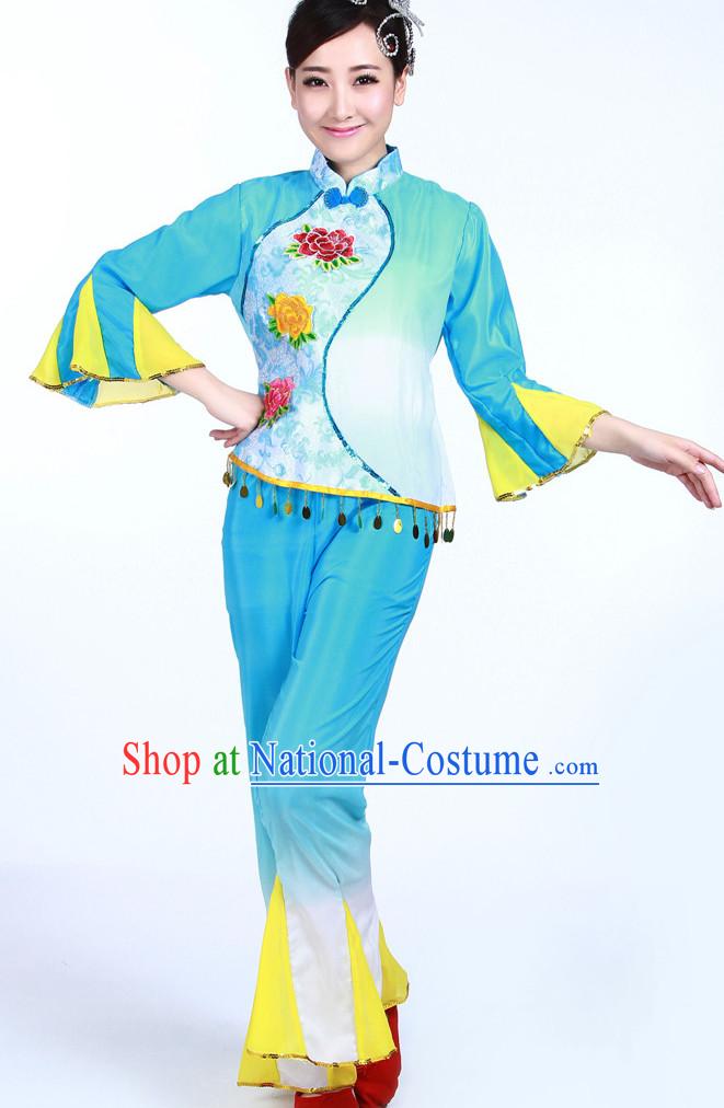 Asian Fashion Chinese Women Fan Dancewear