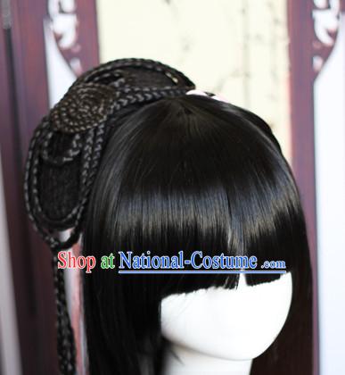 Chinese Traditional Black Long Wig