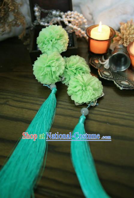 Chinese Traditional Handmade Flower Side Hair Accessories for Girls