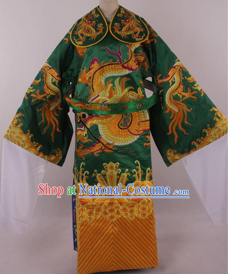 Chinese Traditional Dresses Theatrical Costumes Ancient Chinese Hanfu Dragon Embroidered Costumes