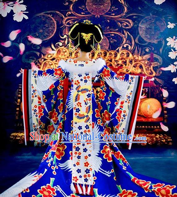 Chinese Classical Empress Crane Costumes for Women