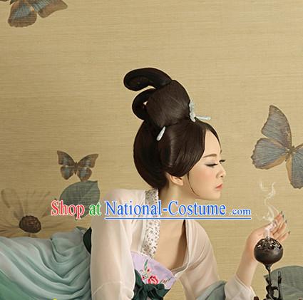 Traditional Chinese Palace Lady Black Wigs