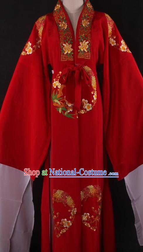 Chinese Traditional Dress Oriental Clothing Theatrical Costumes Opera Costume Long Sleeves Lady Wedding Dresses