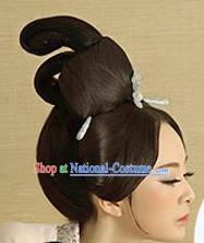 Chinese Ancient Female Black Wigs