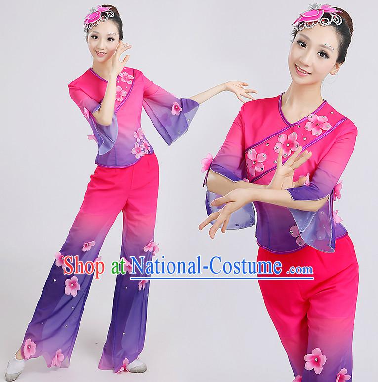 Chinese Folk Dance Costumes Dancing Costume Discount Dance Costume Gymnastic Leotard Dancewear Chinese Dress Dance Wear