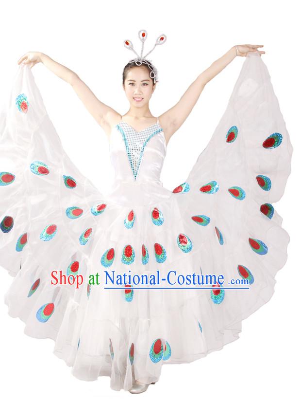 Chinese Style Parade Peacock Dance Costume Ideas Dancewear Supply Dance Wear Dance Clothes Suit