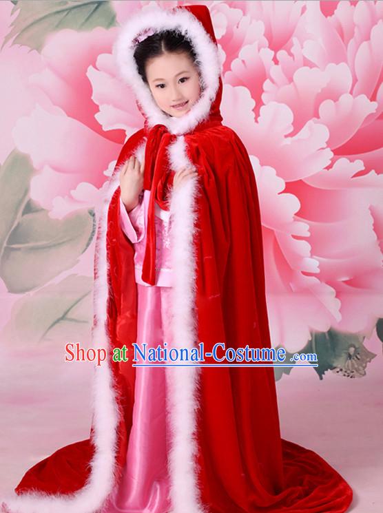 Chinese Princess Halloween Costumes for Kids Baby Hanfu Clothes Toddler Halloween Costume Kids Clothing and Hair Accessories Complete Set