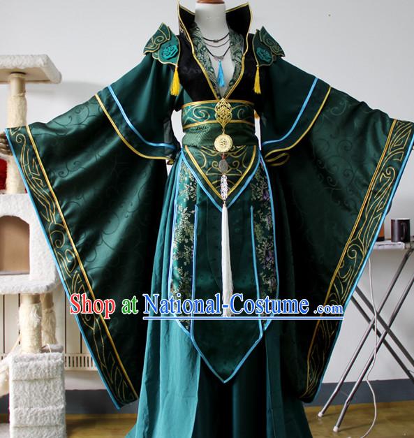 Chinese Ancient Emperor Prince Cosplay Costume Complete Set for Adults Kids Men Boys