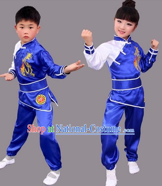 Chinese Kung Fu Uniform Costume Complete Set for Adults Kids Women men Girls Boys