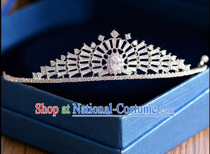 Traditional Jewelry Accessories, Palace Princess Bride Royal Crown, Engagement Royal Crown, Wedding Hair Accessories, Baroco Style Zircon Headwear for Women