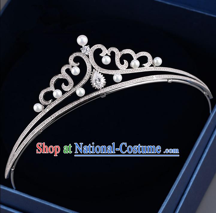 Traditional Jewelry Accessories, Palace Princess Bride Royal Crown, Engagement Royal Crown, Wedding Hair Accessories, Baroco Style Zircon Headwear for Women