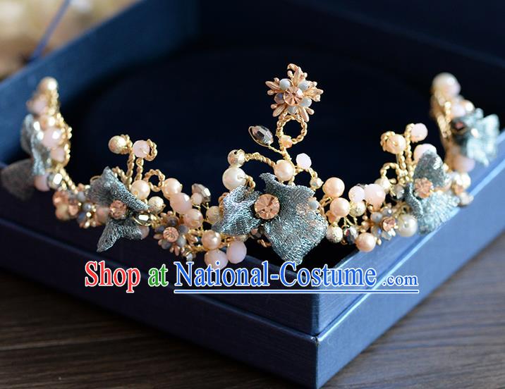 Traditional Jewelry Accessories, Palace Princess Bride Royal Crown, Imperial Royal Crown, Wedding Hair Accessories, Baroco Style Pearl Flowers Headwear for Women