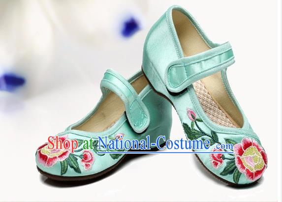 Traditional Chinese Folk Dance Shoes, Children Embroidered Shoes, Chinese Embroidery Fabric Shoes for Kids