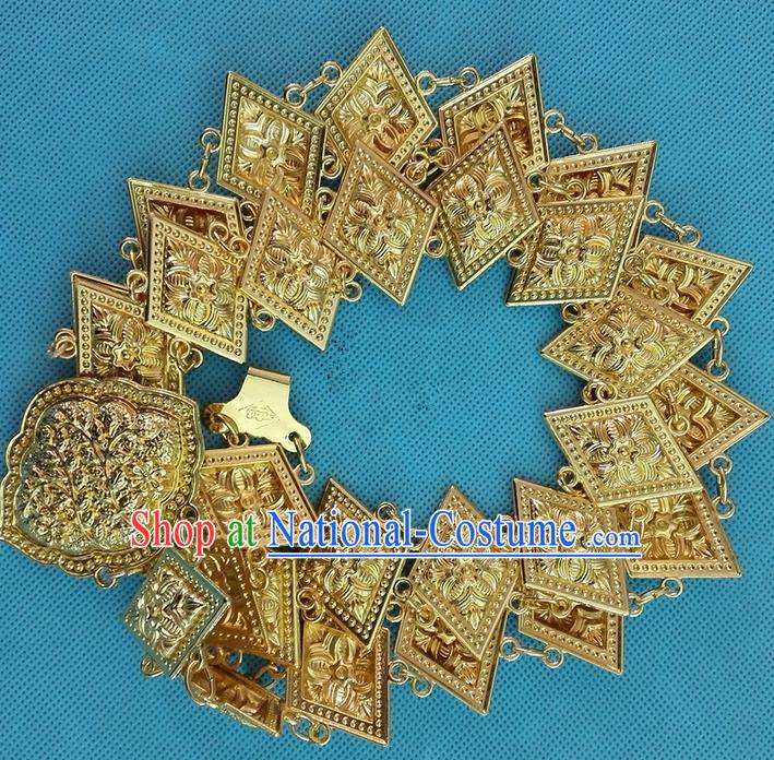 Traditional Asian Thai Jewelry Accessories, Traditional Thai Belts, Scales Gold Dancing Belts for Women