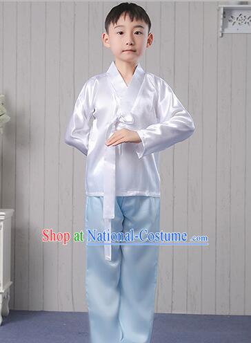 Korean Traditional Dress For Boys Stage Show Costumes for Children Full Dress