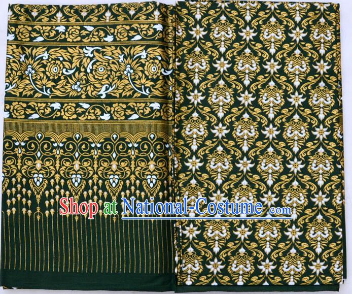 Traditional Asian Thai Sarees and Dress Gilded Material, Thai Gilded Clothes and Fabrics for Women