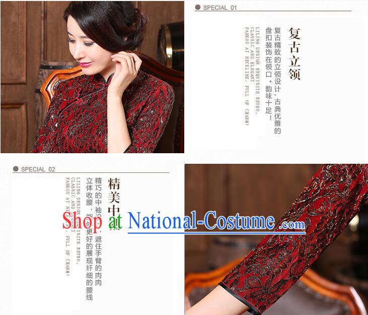 Chinese Traditional Clothes Min Guo Time Female Clothing Nobel Lady Stage costumes Girl