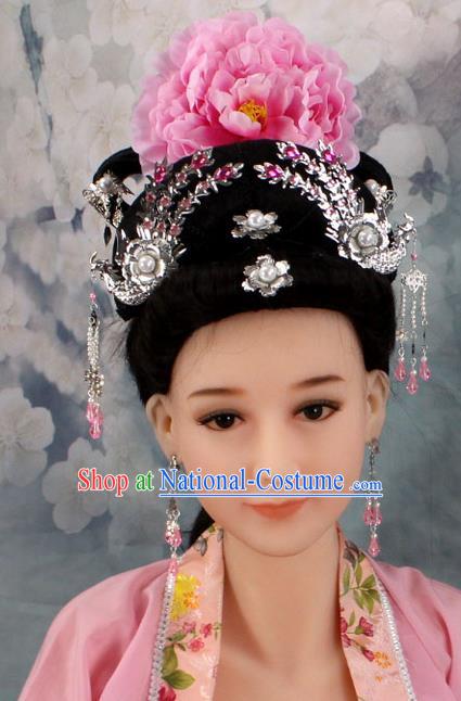 Chinese Ancient Style Hair Jewelry Accessories, Hairpins, Hanfu, Xiuhe Suits Wedding Bride Imperial Empress Princess Handmade Phoenix for Women