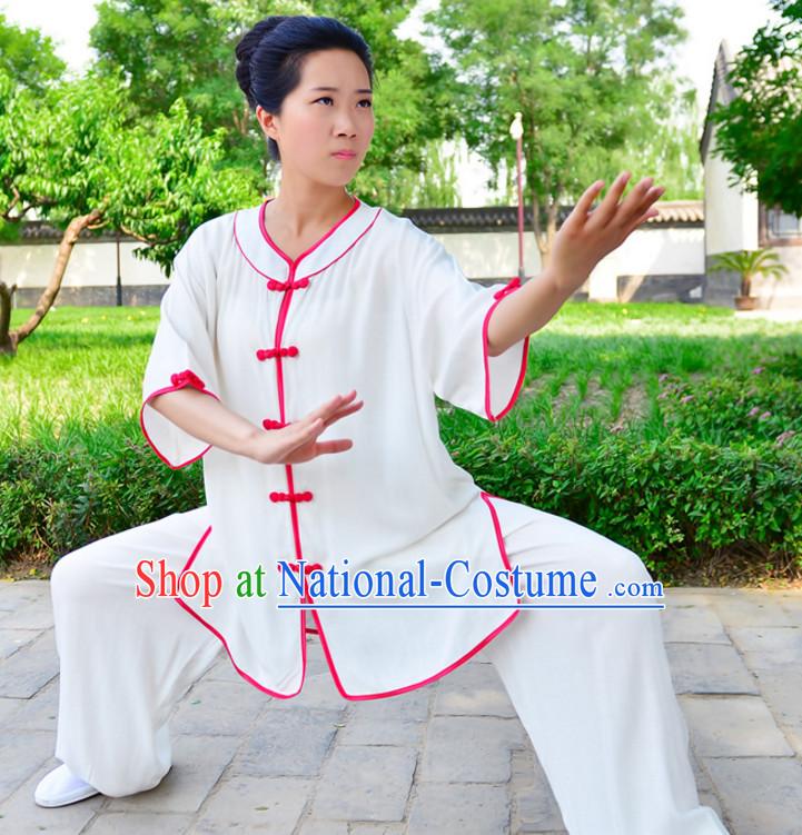 Top Kung Fu Flax Clothing Mandarin Costume Jacket Martial Arts Clothes Shaolin Uniform Kungfu Uniforms Supplies for Women Adults Children