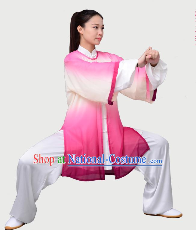 Top Tai Chi Uniforms Kung Fu Costume Martial Arts Kung Fu Training Uniform Gongfu Shaolin Wushu Clothing for Men Women Adults Children