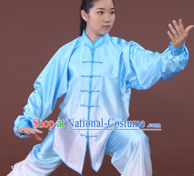 Top Tai Chi Uniforms Kung Fu Costume Martial Arts Kung Fu Training Uniform Gongfu Shaolin Wushu Clothing for Men Women Adults Children