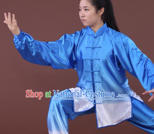 Top Tai Chi Uniforms Kung Fu Costume Martial Arts Kung Fu Training Uniform Gongfu Shaolin Wushu Clothing for Men Women Adults Children