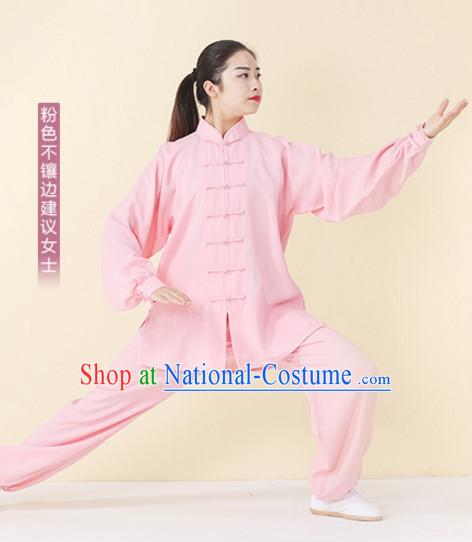 Top Tai Chi Uniforms Kung Fu Costume Martial Arts Kung Fu Training Uniform Gongfu Shaolin Wushu Clothing for Men Women Adults Children