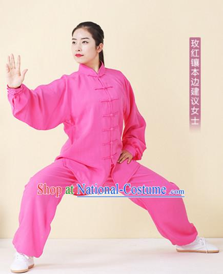 Top Tai Chi Uniforms Kung Fu Costume Martial Arts Kung Fu Training Uniform Gongfu Shaolin Wushu Clothing for Men Women Adults Children