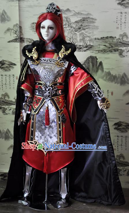 Ancient Chinese Prince Emperor Hanfu Costumes and Headwear Complete Set for Men Boys Adults Kids