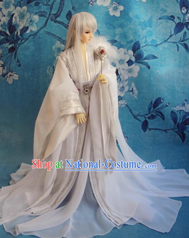 Ancient Chinese Hanfu Garment BJD Costumes for Men Boys Adults Kids