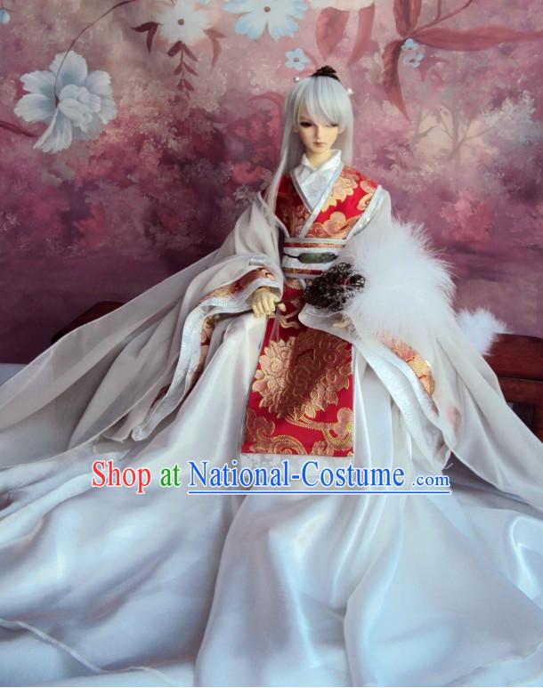 Ancient Chinese Hanfu Garment BJD Costumes for Men Boys Adults Kids