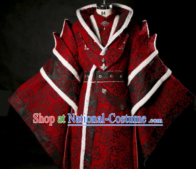 Chinese Ancient Emperor Prince Cosplay Costumes Complete Set for Men