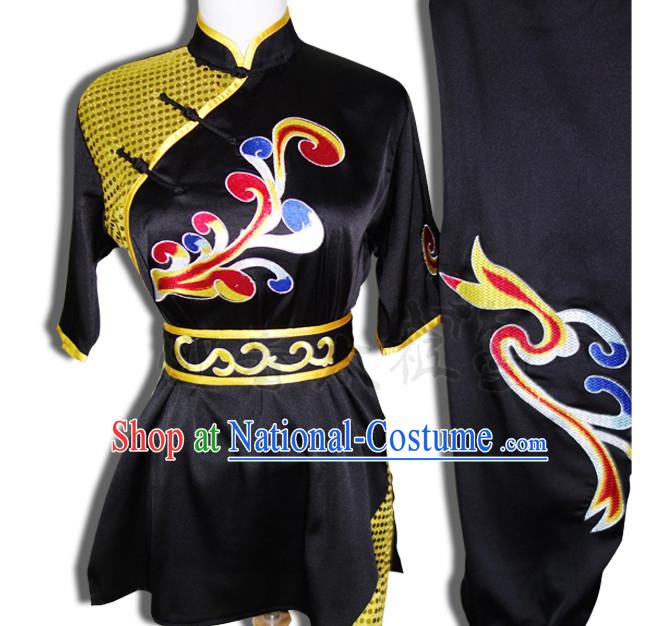 Top Tai Chi Taiji Kung Fu Gongfu Martial Arts Wushu Competition Uniforms Dresses Suits Outfits for Adults and Kids