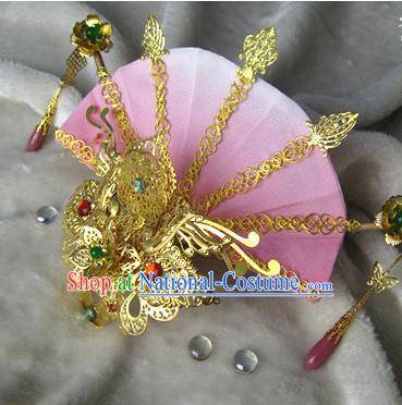 Ancient Chinese Empress Princess Phoenix Queen Crown Coronet Headpieces Headdress Hair Accessories Set