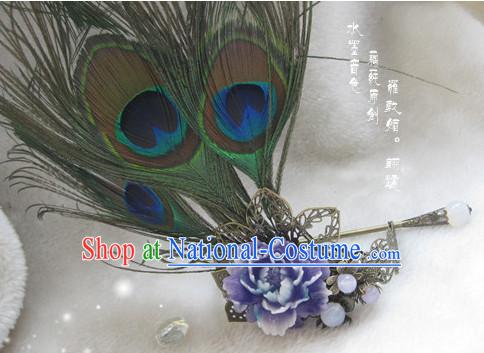 Ancient Chinese Empress Princess Phoenix Queen Crown Coronet Headpieces Headdress Hair Accessories Set