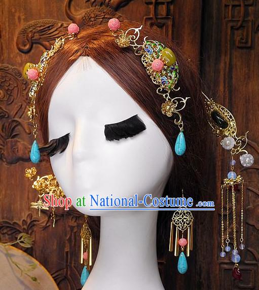 Ancient Chinese Hair Style Accessories Hair Sticks Clips Hair Pin Hair Pieces Combs Ancient Chinese Chopsticks Asian Wedding Bridal Hair Ornaments