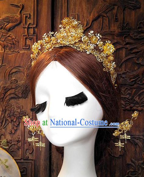 Ancient Chinese Hair Style Accessories Hair Sticks Clips Hair Pin Hair Pieces Combs Ancient Chinese Chopsticks Asian Wedding Bridal Hair Ornaments