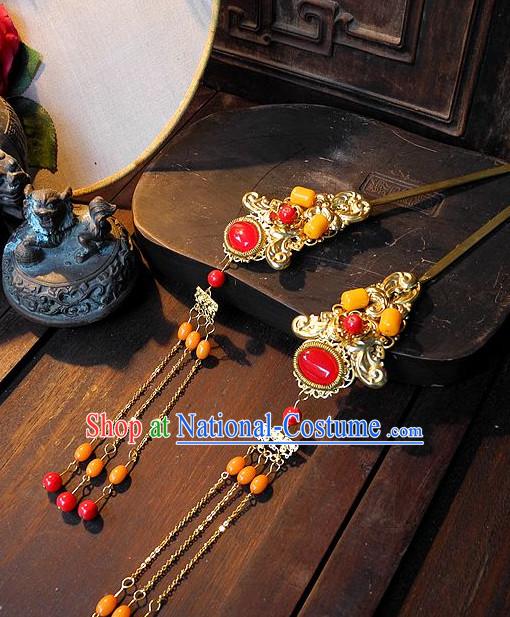 Ancient Chinese Hair Style Accessories Hair Sticks Clips Hair Pin Hair Pieces Combs Ancient Chinese Chopsticks Asian Wedding Bridal Hair Ornaments