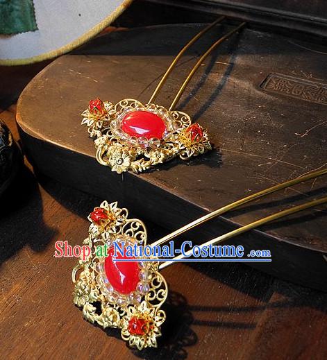 Ancient Chinese Hair Style Accessories Hair Sticks Clips Hair Pin Hair Pieces Combs Ancient Chinese Chopsticks Asian Wedding Bridal Hair Ornaments