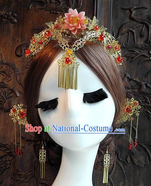 Ancient Chinese Empress Princess Queen Hair Style Accessories Hair Sticks Clips Hair Pin Hair Pieces Combs Ancient Chinese Chopsticks Asian Wedding Bridal Hair Ornaments Crown