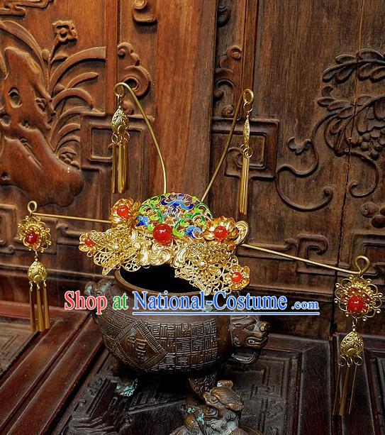 Ancient Chinese Empress Princess Queen Hair Style Accessories Hair Sticks Clips Hair Pin Hair Pieces Combs Ancient Chinese Chopsticks Asian Wedding Bridal Hair Ornaments Crown