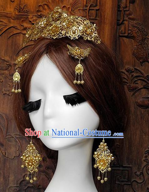 Ancient Chinese Empress Princess Queen Hair Style Accessories Hair Sticks Clips Hair Pin Hair Pieces Combs Ancient Chinese Chopsticks Asian Wedding Bridal Hair Ornaments Crown